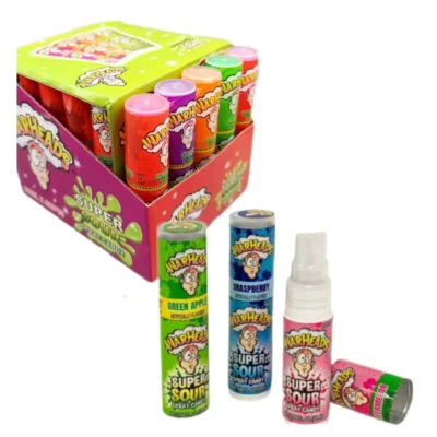 اسپری ترش وارهدز با طعم میوه ای باکس 30 عددی warheads