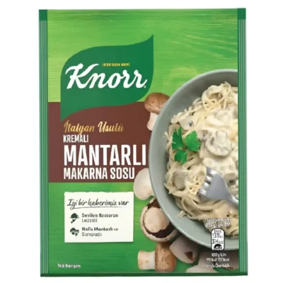 سس ماکارونی قارچ و خامه کنور Knorr