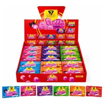 آدامس سون استیک 7Stick Bubble Gum با طعم میوه ای 6 بسته 24 عددی